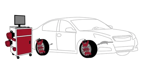 3D wheel alignment (front & four-wheel)
